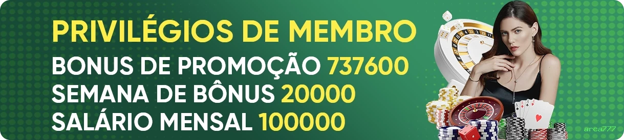 Login rápido no app arca777